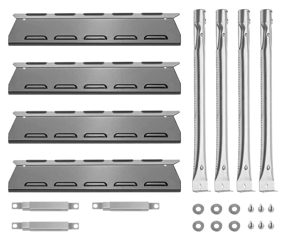 JCLMER Grill Replacement Parts for Kenmore 4 Burner 146.16197211 146.16198210 146.16198211 146.46365610 146.34611411 146.10017510 640-06446338-3 PG-40409SOLB, Burner Heat Tent Carryover Tube