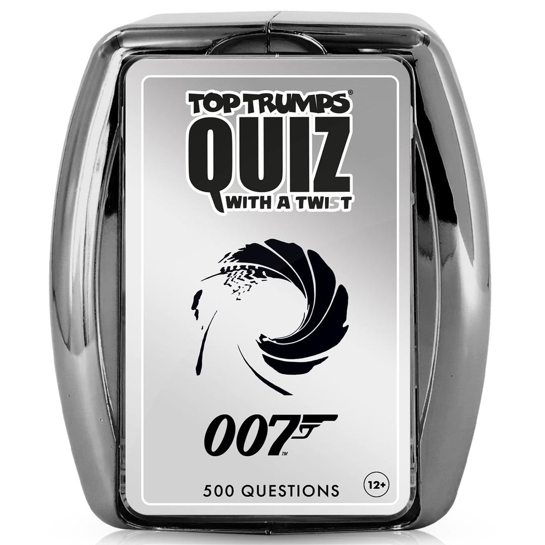 Top Trumps James Bond Movie Trivia Ggame: Quiz Games - Trivia Quiz - Kids Games - Games for Adults - Great Travel Games and Road Trip Games - Trivia Outdoor Games 2+ Players