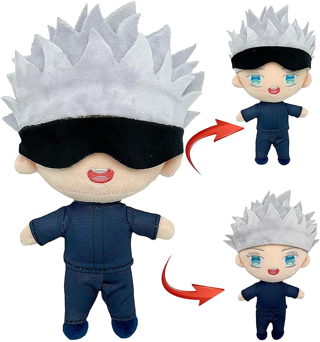 Jujutsu Kaisen Plush Gojo Satoru Plush Gojo Satoru Figure Jujutsu Kaisen Anime Gojo Satoru Keychain-KM-sz