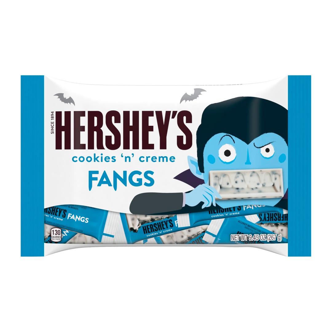 Hershey'sCookies 'n' Creme Fangs, Halloween Candy Bag, 268gm