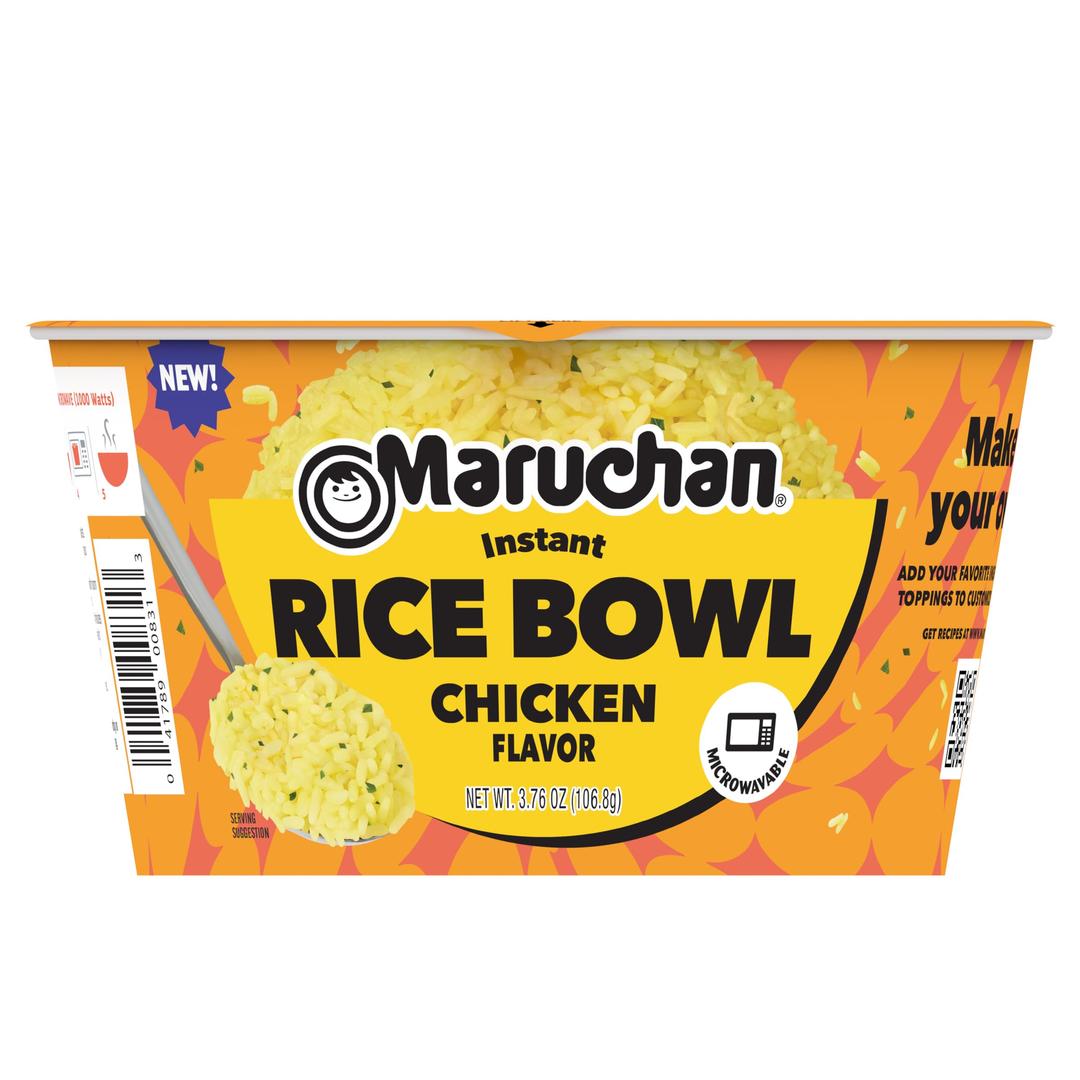 MaruchanMicrowavable Chicken Rice Bowl, Instant Rice, 3.76 Oz, 6 Count