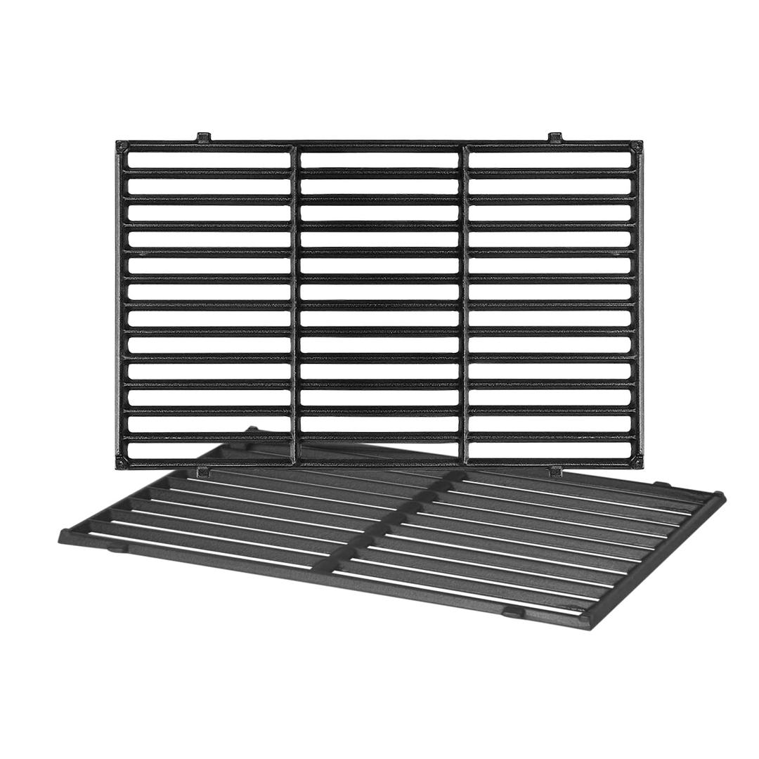 19.5 Inch Cast Iron Replacement Part, Grill Grate Replacement for Weber 7524 7528, Genesis E-310, E-320, E-330, S-310, S320, S330, EP-310, EP-320, EP-330, 2 Pack Cast Iron Cooking Grids