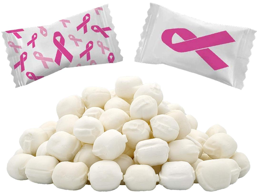 FruidlesFruidles Pink Ribbon Buttermints, Breast Cancer Awareness, After Dinner Mints, Fat-Free, Kosher Certified, Individually Wrapped (55 Pieces)