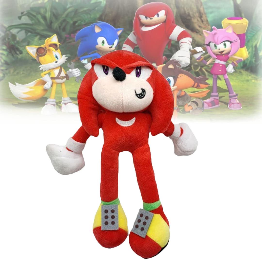 Sonic Plush Set, Sonic.exe Plush Toy, Classic Sonic Plushies, Dark Sonic Stuffed - Sonic Plush Sticker Set,classic Sonic/knuckles The Echidna/miles Prower/amy Rose Plush Doll for Sonic Fans