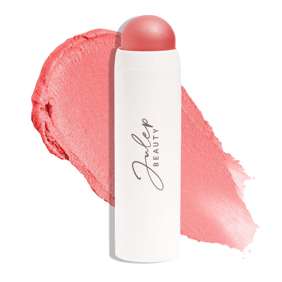 JulepSkip The Brush Cream to Powder Blush Stick - Golden Guava - Blendable and Buildable Color - 2-in-1 Blush and Cheek Makeup Stick