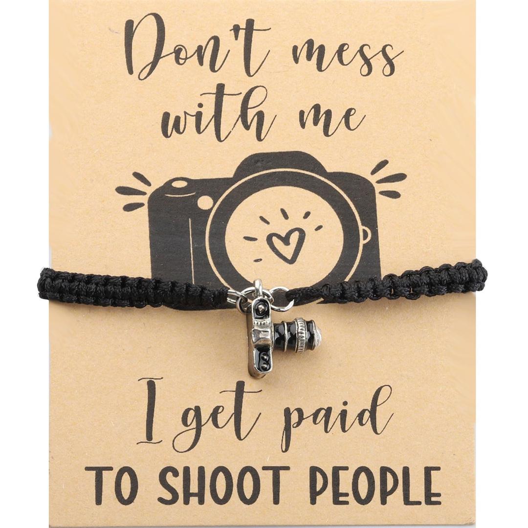 Photographer Gift Wedding Photographer Gift Camera Charm Bracelet Photographer Thank You Gift Camera Lover Gift