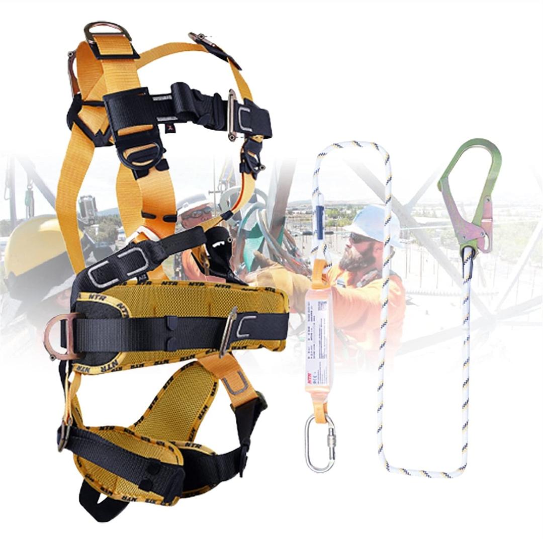 H-BEI Full Body Fall Arrest Safety Harness, Fall Arrest Harness, Full Arrest Body Fall Protection Harness, Safety Fall Arrest, Safety Harness