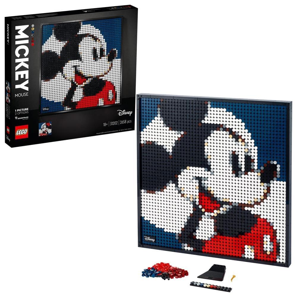 LEGO Art ǀ Disney’s Mickey Mouse 31202 Building Kit (2,658 Pieces)