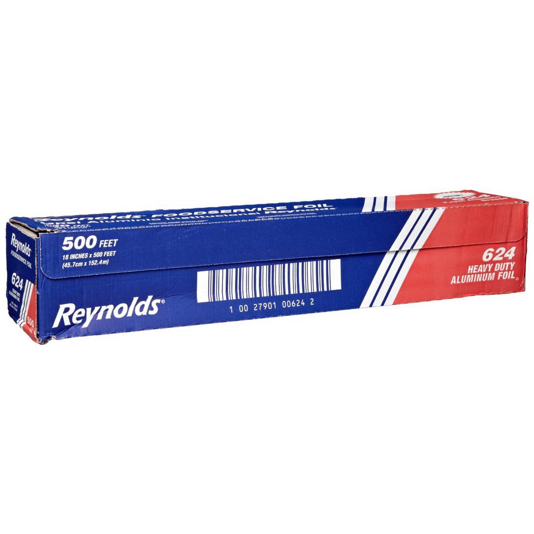 Reynolds 624 500' Length x 18" Width, Heavy-Duty Aluminum Foil Roll