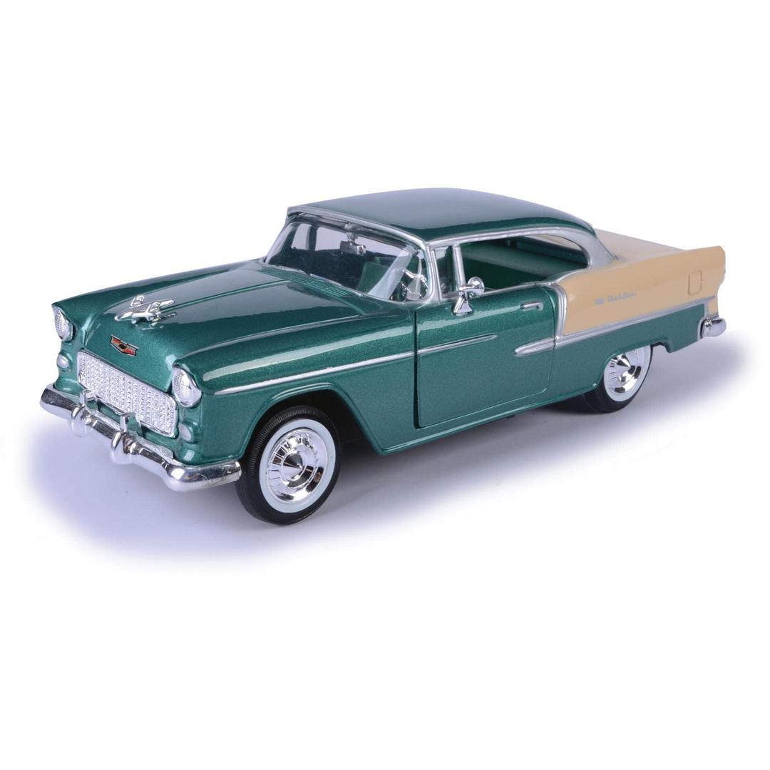 1955 Chevy Bel Air, Green - Motormax 73229 - 1/24 scale Diecast Model Toy Car for unisex-children