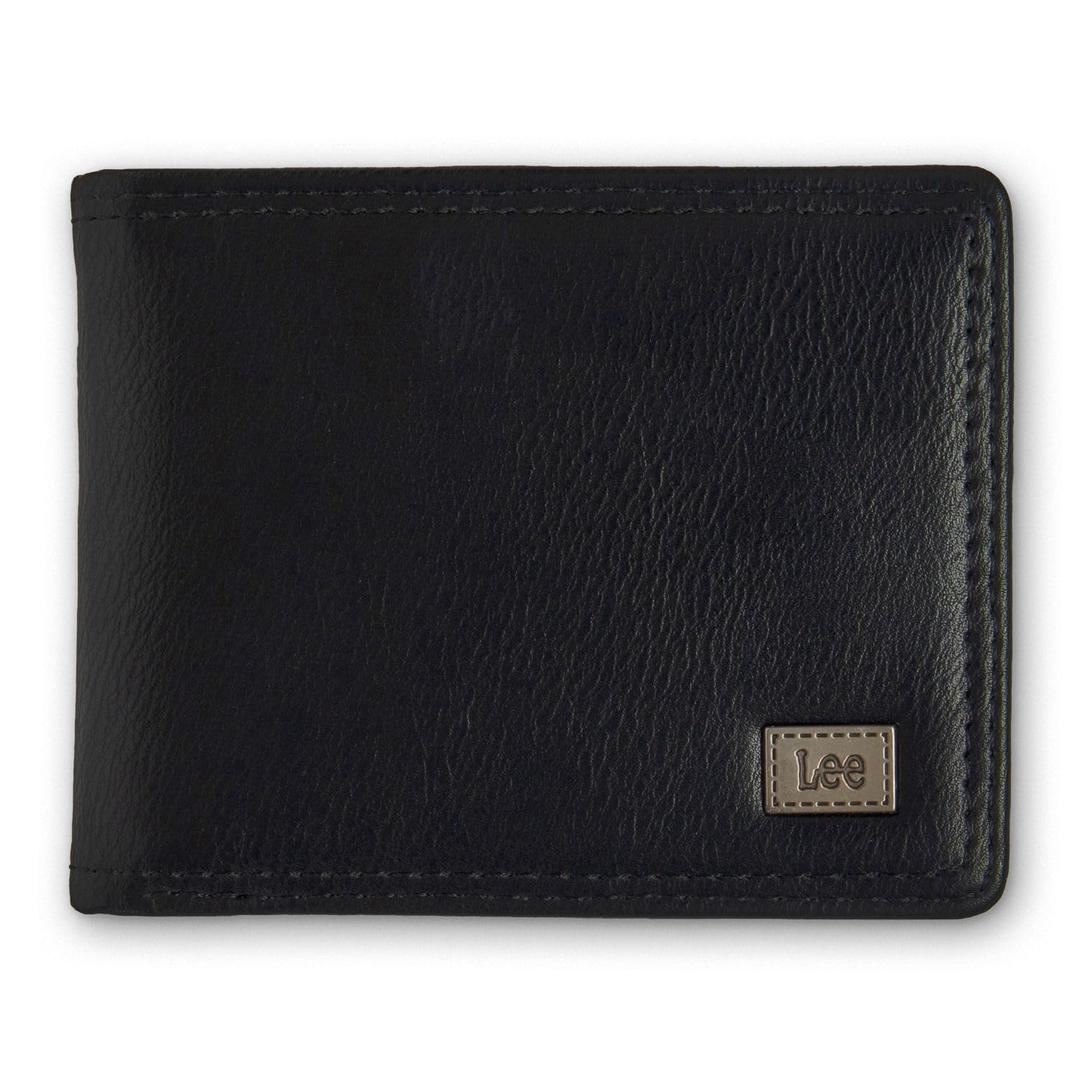 LeeMen’s Classic Slim Bifold Wallet Casual Everyday Minimalist Cash and Card Holder (Black)