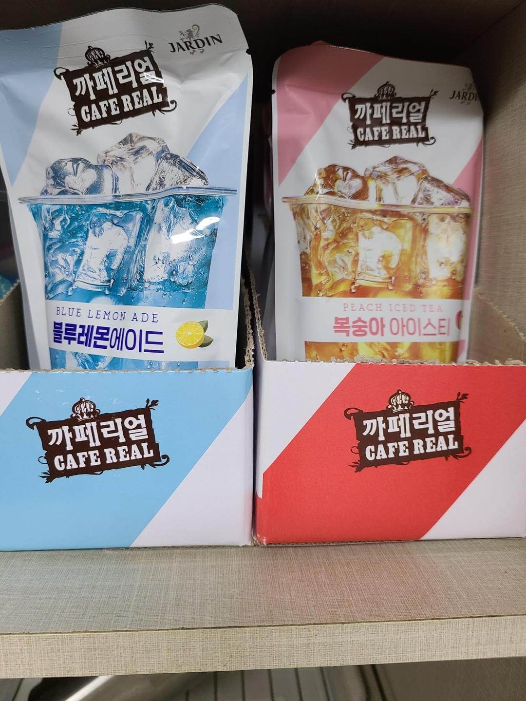 Korean Convenience Store Drink - Peach Iced Tea, Blue Lemonade, and Shine Muscat, 3 Different Variety Drinks, Just Add an ICE - Pack of 3