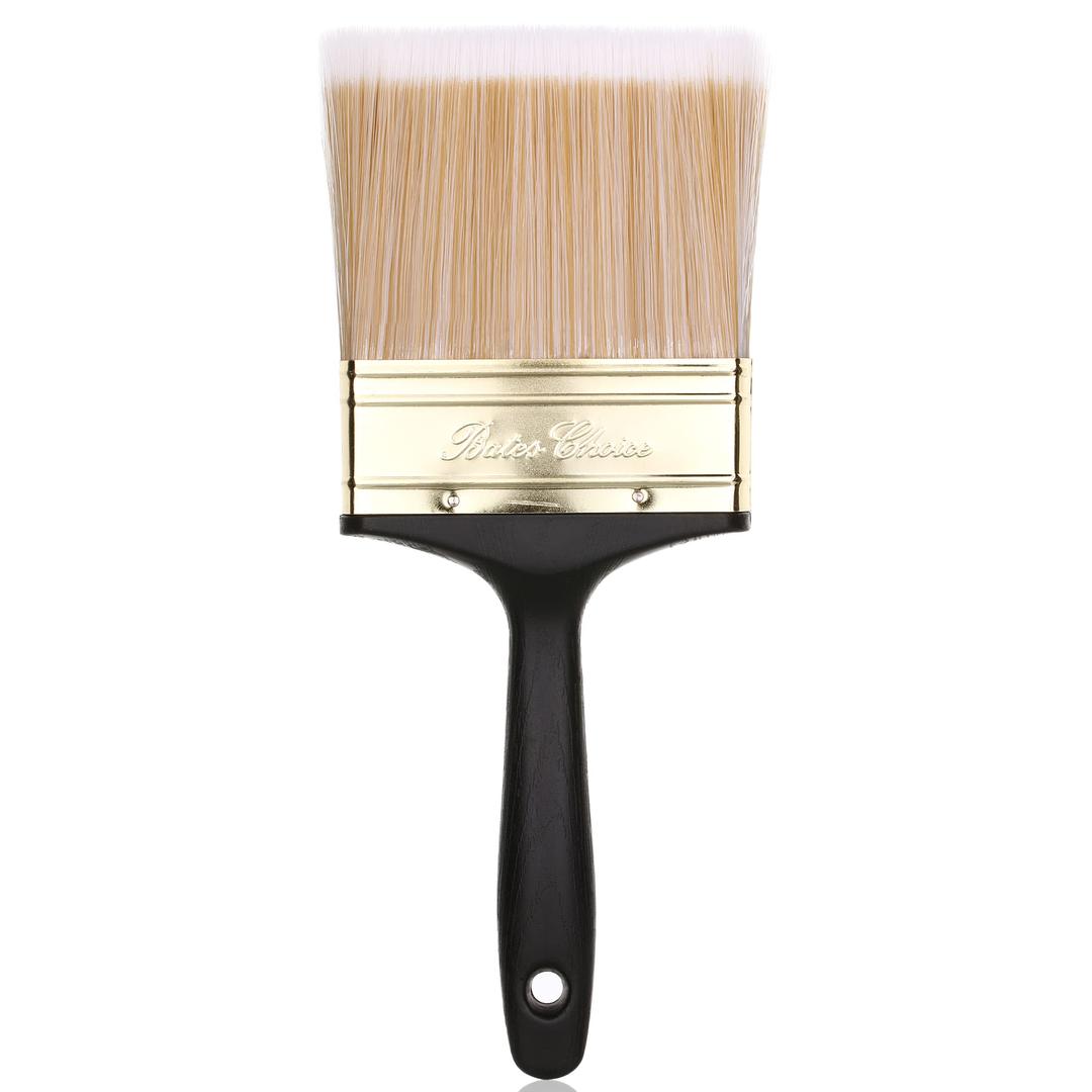 Bates- Deck Stain Brush, 4 Inch, Soft Tip Paint Brushes for Walls, Trim Paint Brushes, Stain Brush, Paint Brushes for Painting Walls, Oil Paint Brush