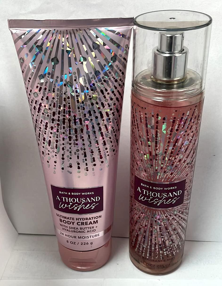 Bath & Body WorksSignature Collection, a Thousand Wishes Set- Fine Fragrance Mist & Ultra Shea Body Cream