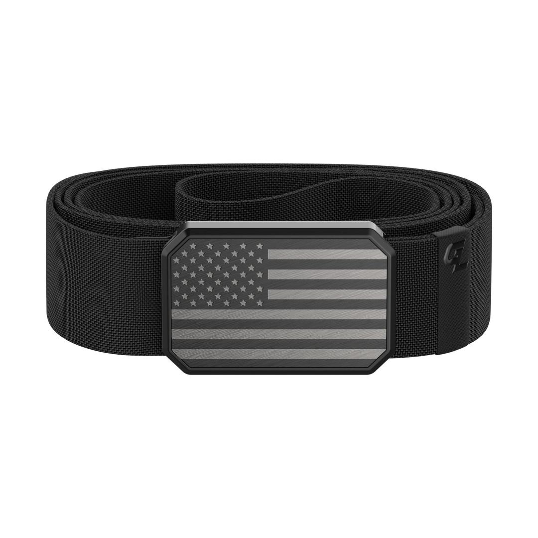 Groove Life Hero Groove Belt Men's Stretch Nylon Belt with Magnetic Aluminum Buckle, Lifetime Coverage