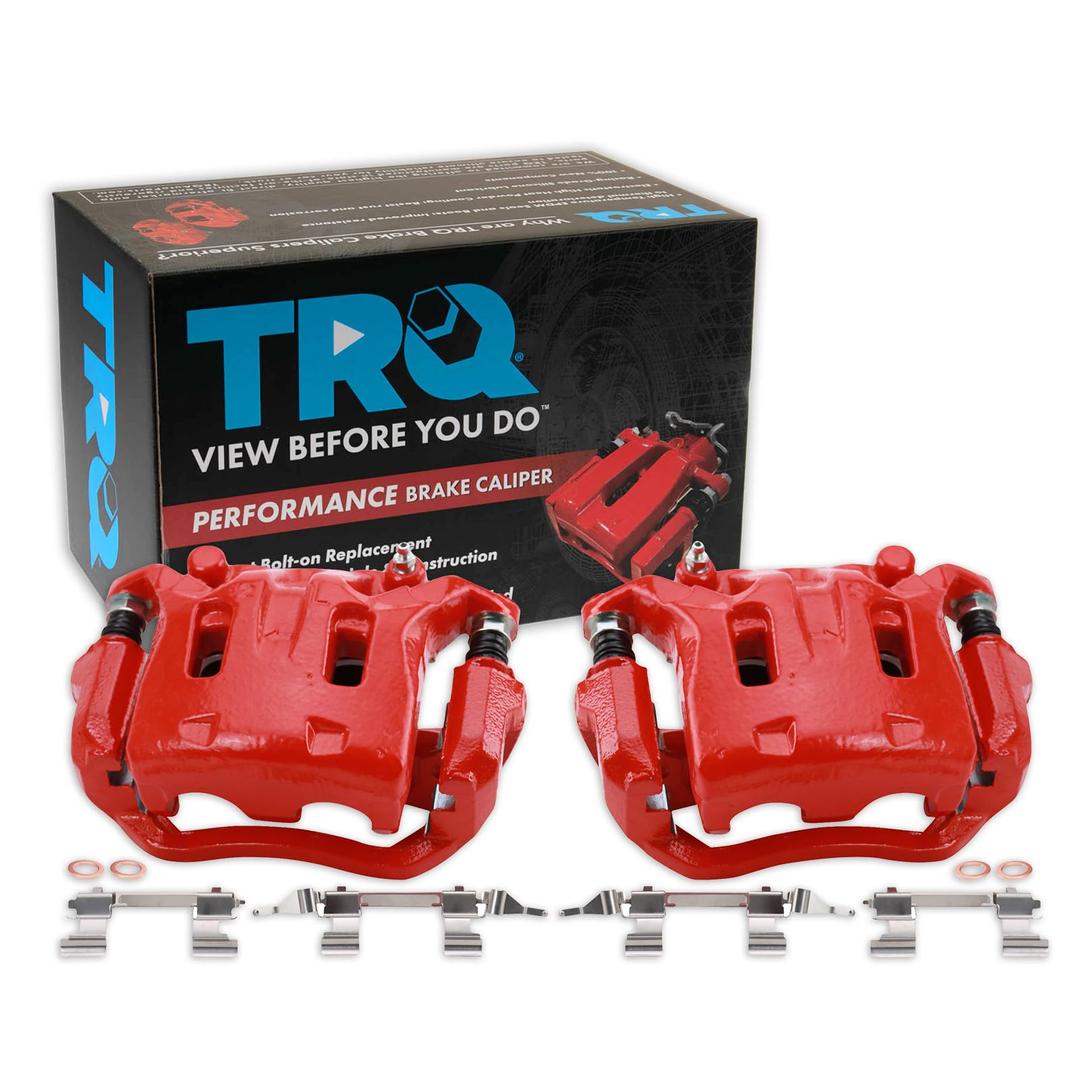 TRQ Front Brake Caliper Set Compatible with 2006-2018 INFINITI 2009-2018 Nissan