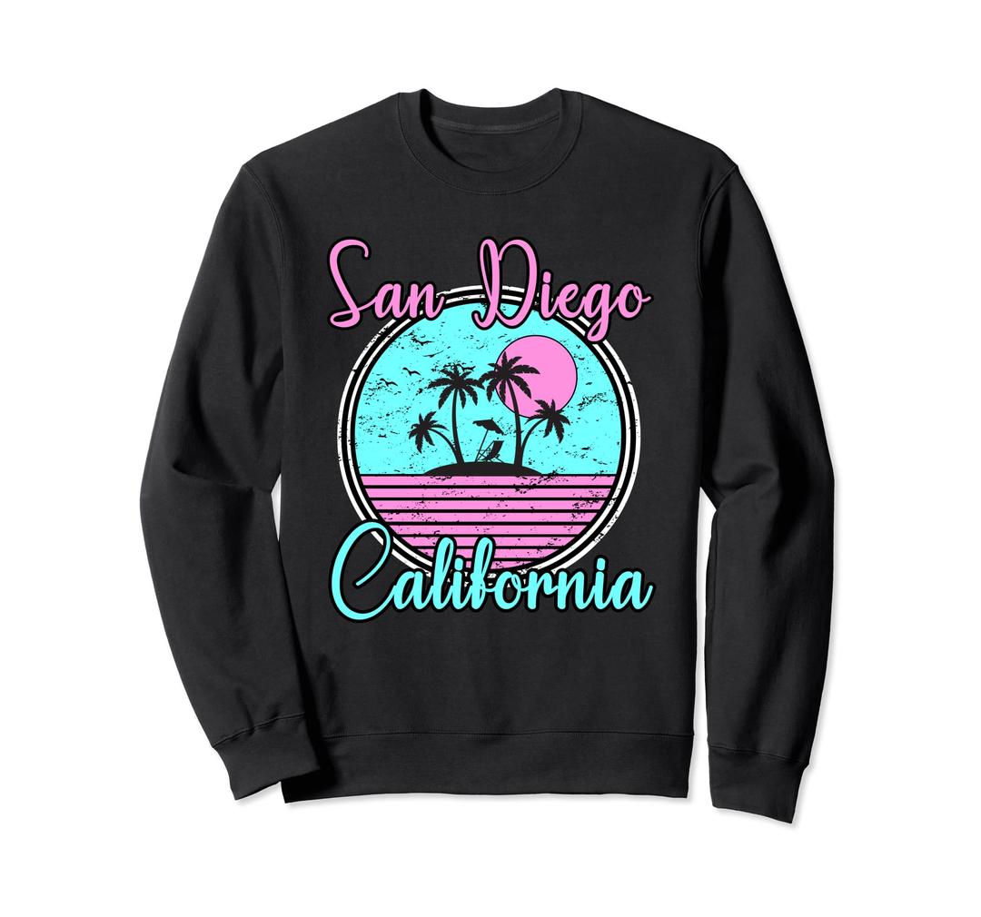 San Diego California CA Beach Travel Souvenir Sweatshirt