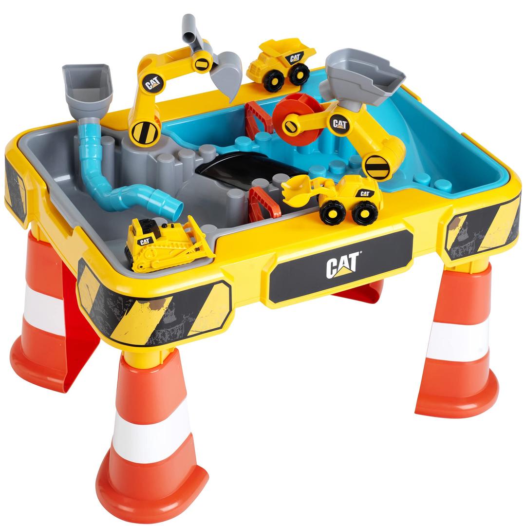 Klein CAT: Sand and Water Play Table, Kids Pretend Play, Construction Toys, Ages 18 Months+