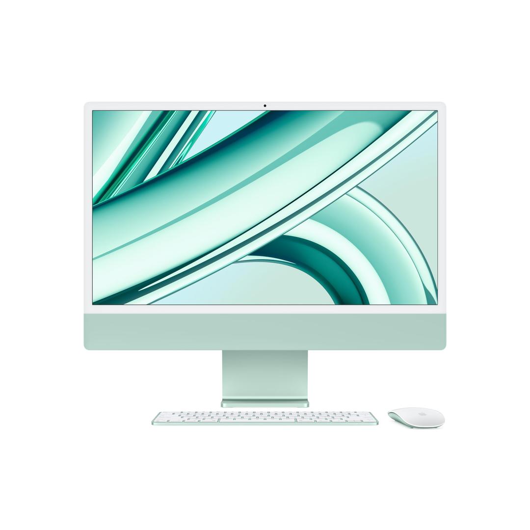 Apple 2023 iMac All-in-One Desktop Computer with M3 chip: 8-core CPU, 8-core GPU, 24-inch Retina Display, 8GB Unified Memory, 256GB SSD Storage, Matching Accessories. Works with iPhone/iPad; Green