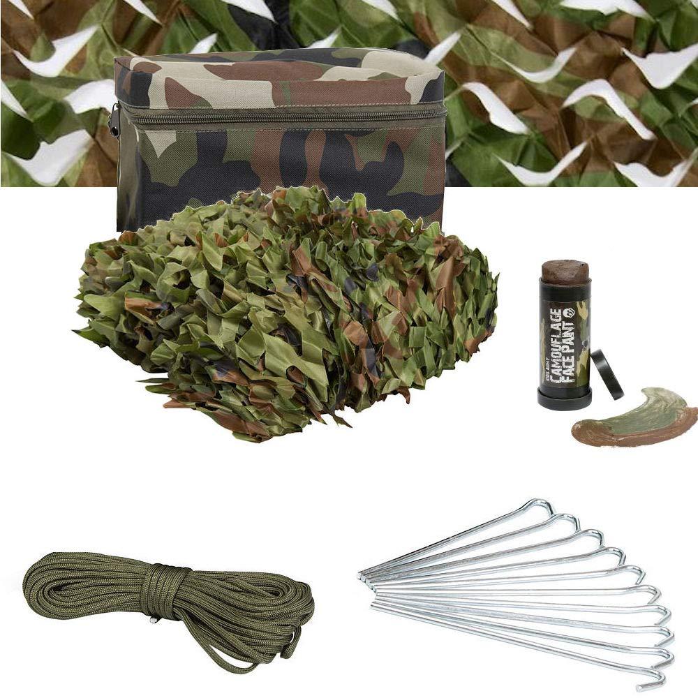 Kids Army Den Making Kit - Camo Net - Includes Bag, Paracord, Pegs & Paint