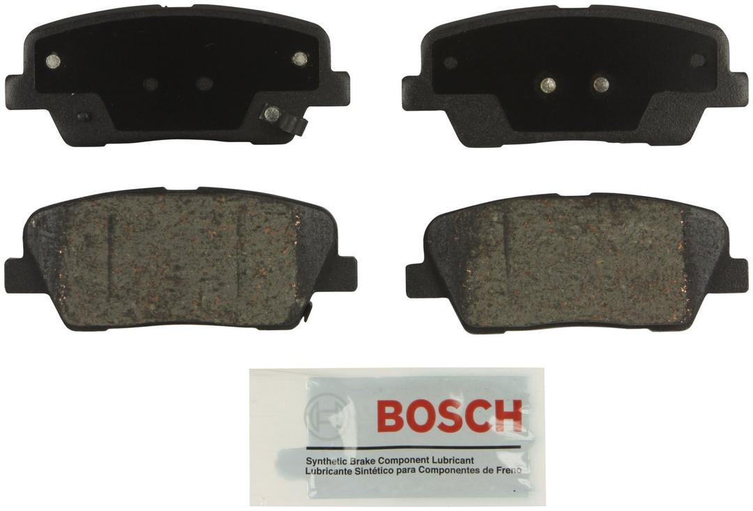 BoschBE1284 Blue Ceramic Disc Brake Pad Set - Compatible With Select Genesis G90; Hyundai Entourage, Equus, Genesis, Genesis Coupe, Santa Fe; Kia Borrego, K900, Sedona, Sorento; REAR