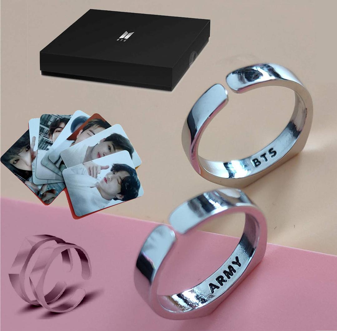 DolpindKpop Ring Army Gifts Merchandise Suga Jungkook Jimin V Rap Jhope Jin Kpop Fans Jewelry merch