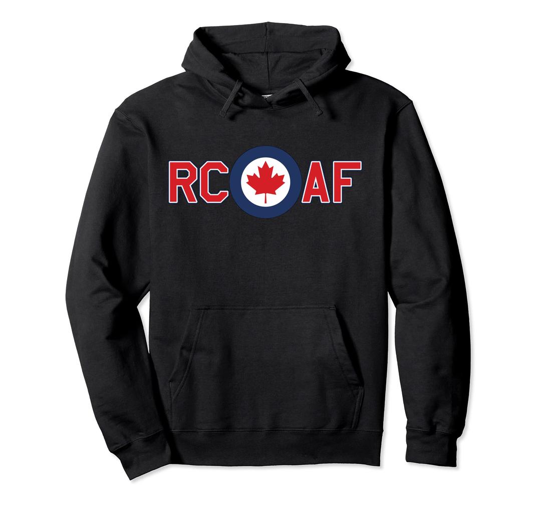 RCAF Royal Canadian Air Force Roundel Maple Leaf Canada Pullover Hoodie