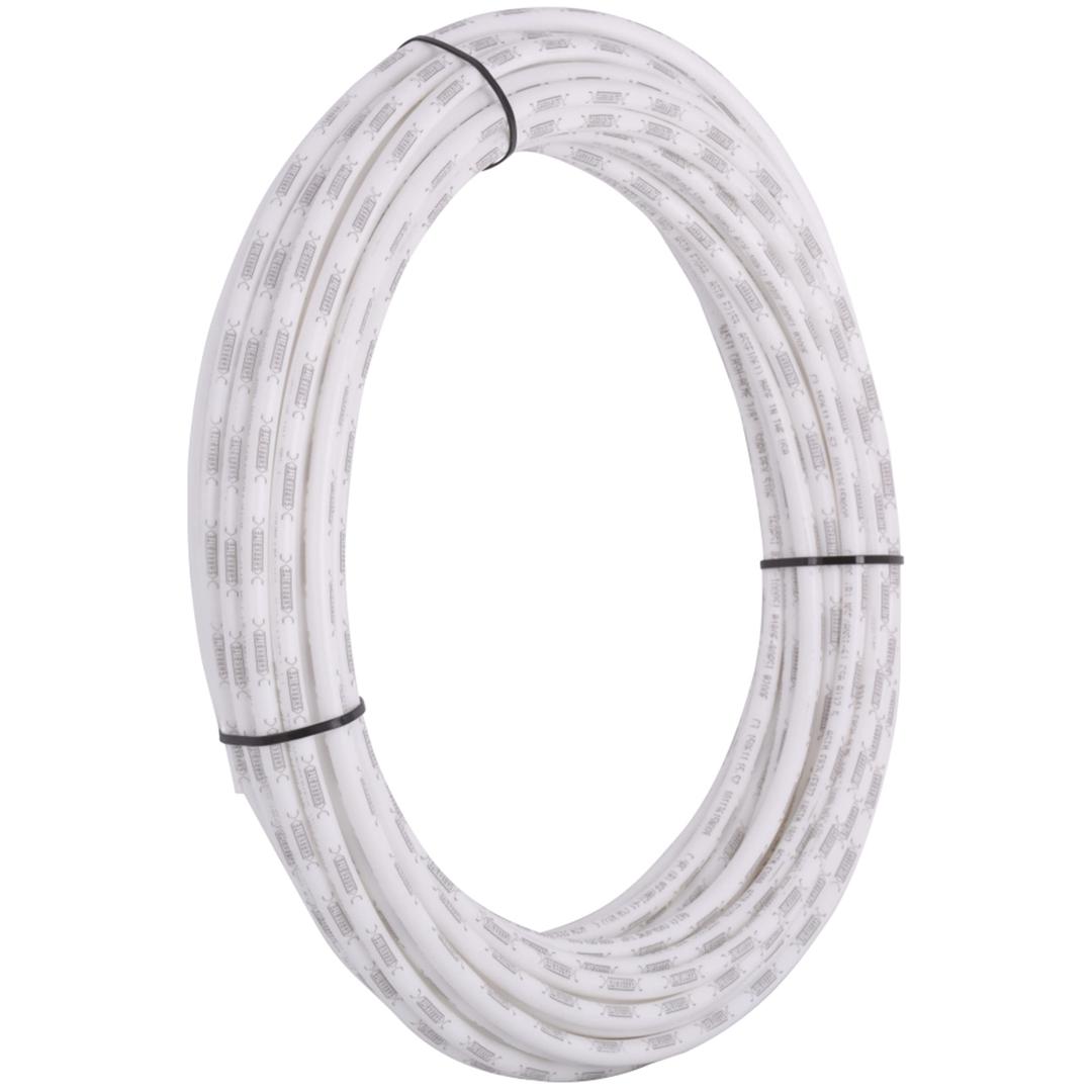 SharkBite 3/8 Inch x 100 Feet White PEX-B, PEX Pipe Flexible Water Tubing for Plumbing, U855W100