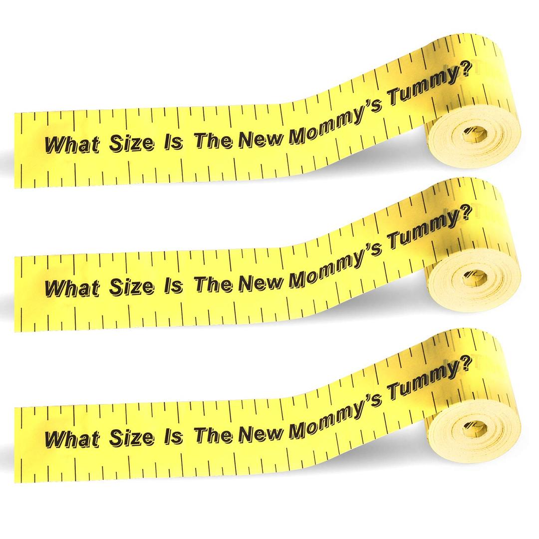 ABOAT 2 Rolls 2in x 150ft Tummy Measure Belly Measuring Tape Baby Shower Measuring Tape