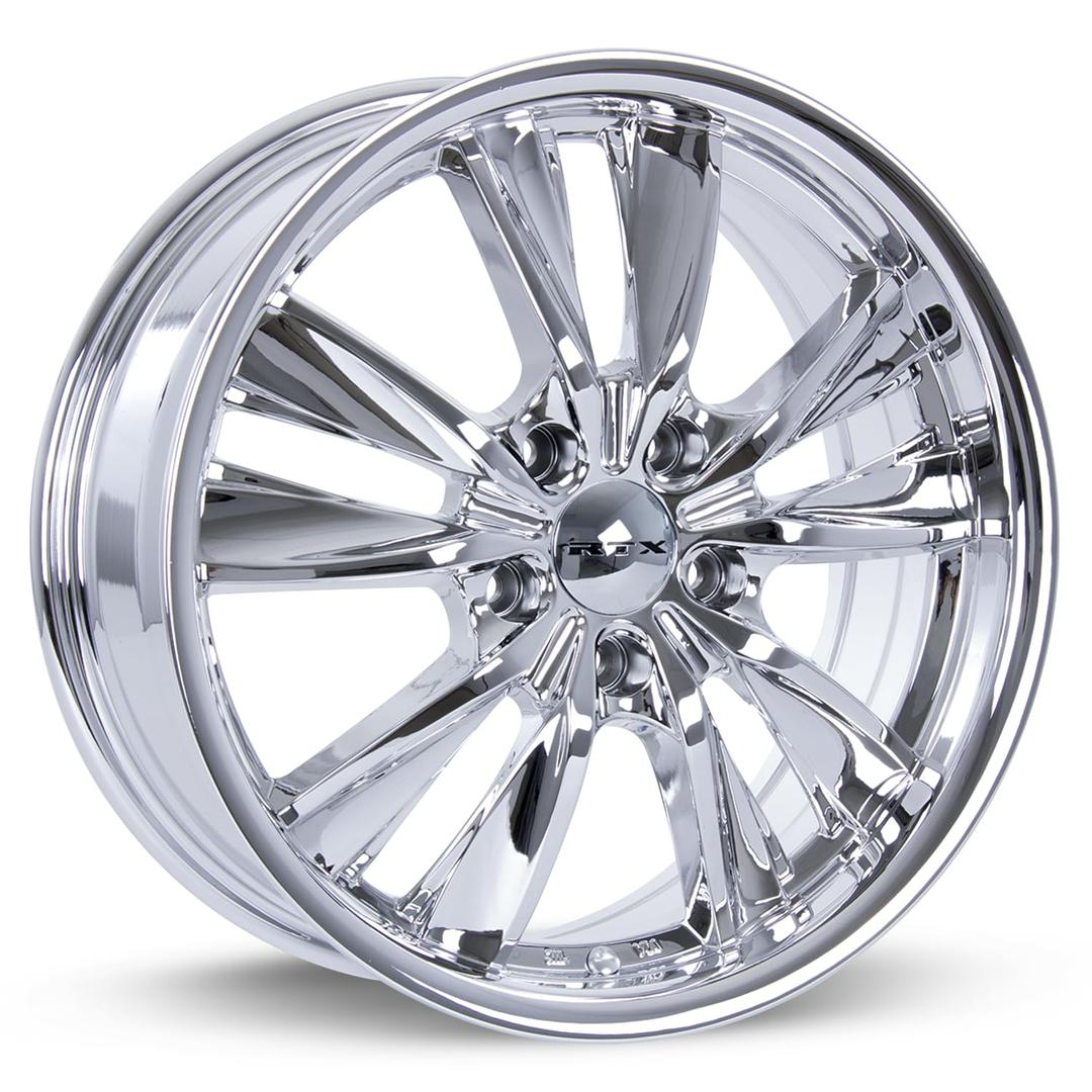 RTX TWIST Custom Wheel - 17x7, 40 Offset, 5x114.3 Bolt Pattern, 73.1mm Hub - Chrome Rim