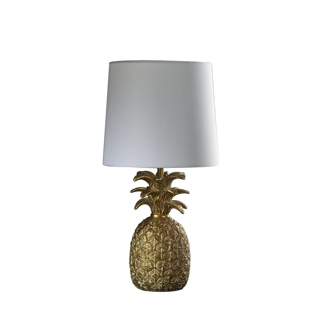 ORE HBL2571 Tropical Heahea Pineapple Table Lamp, Golden Brass, 17"