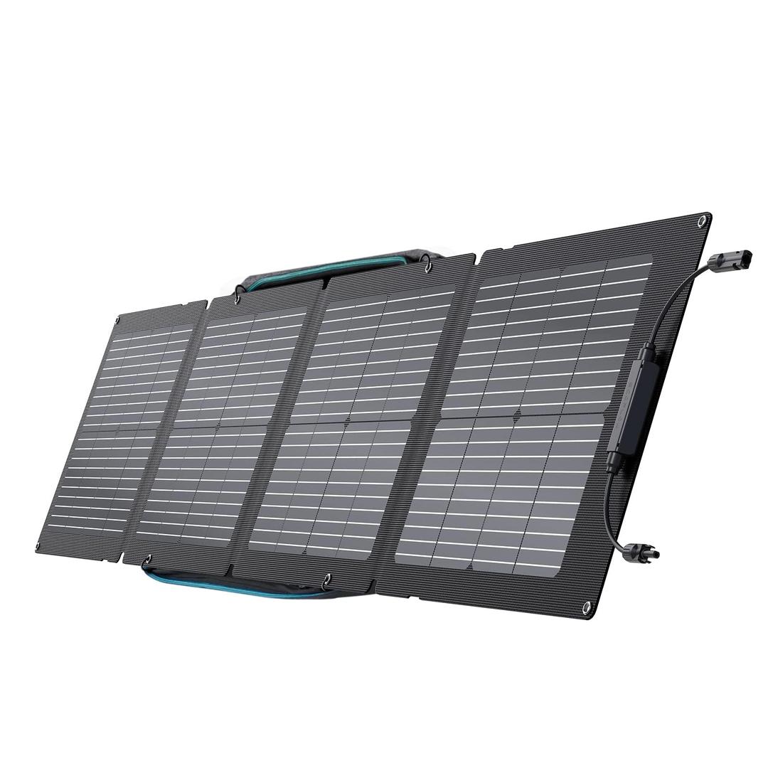 EF ECOFLOW110W Portable Solar Panel, Foldable with Carry Case, High 23% Efficiency, IP68 Water & Dustproof Design for Camping, RVs, or Backyard Use