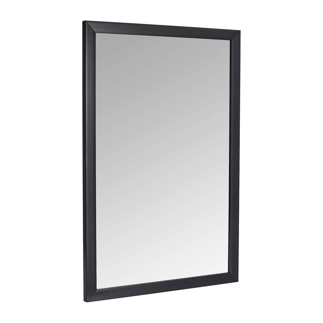 Amazon Basics Rectangular Wall Mount Mirror 24" x 36", Standard Trim, Black