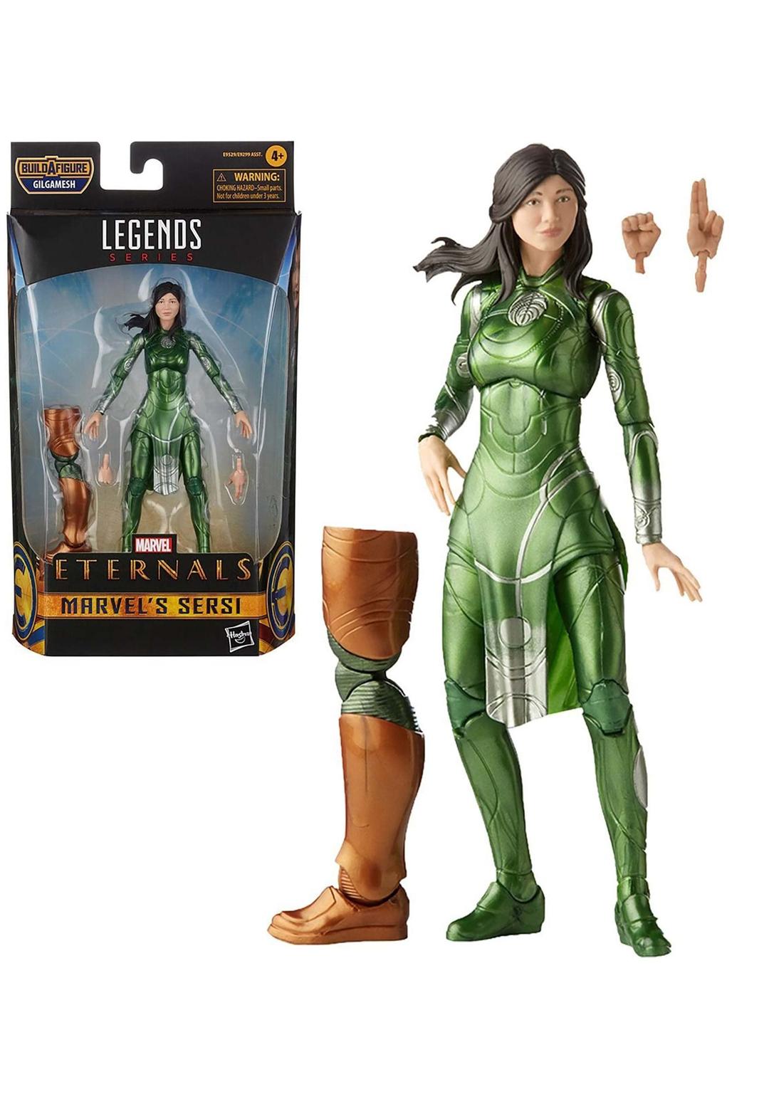 Marvel Legends Series The Eternals 6-Inch Action Figure Toy Sersi, Movie-Inspired Design, Includes 2 Accessories, Ages 4 and Up