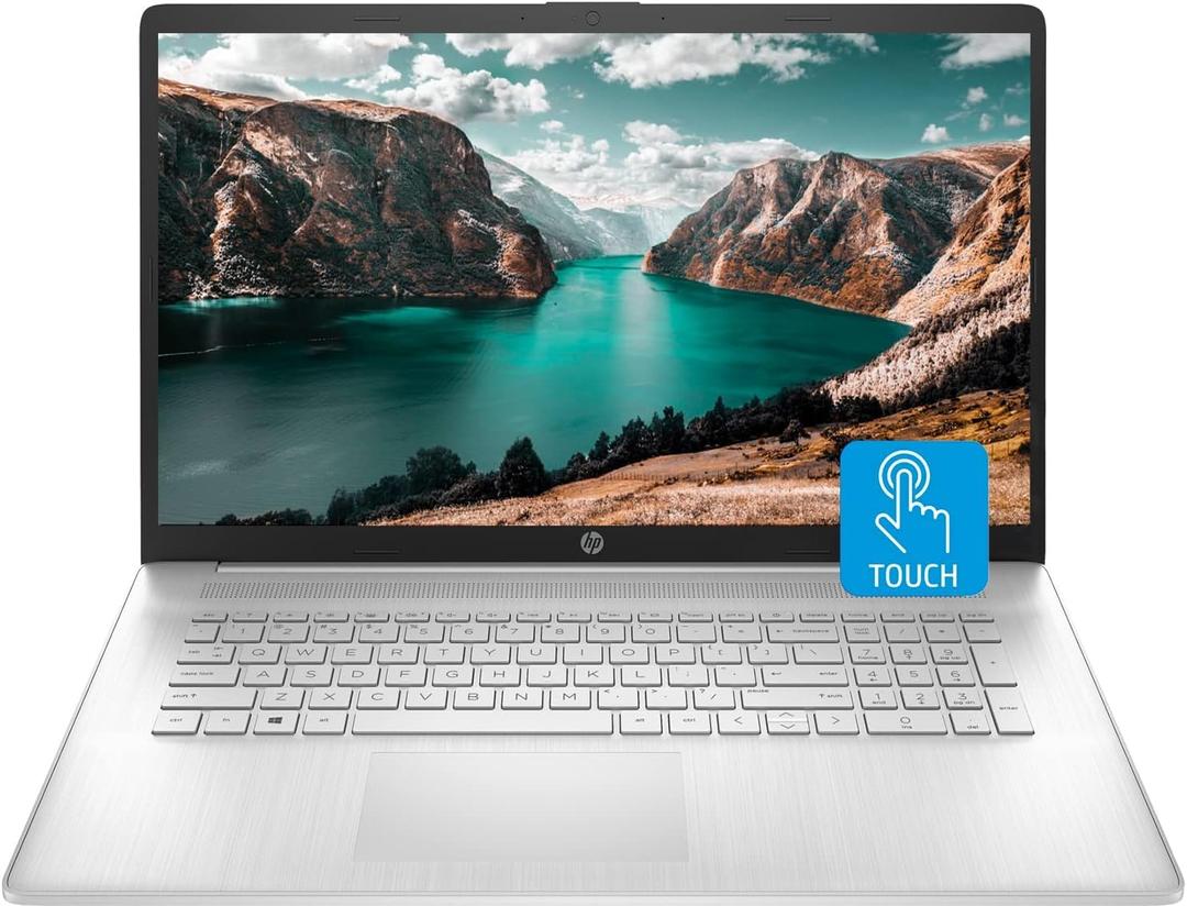 HP17 Laptop, 17.3" HD+ Touchscreen Display, 12th Gen Intel Core i7-1255U, 64GB RAM, 2TB SSD, Webcam, HDMI, SuperSpeed USB Ports, Wi-Fi 6, Windows 11 Home, Silver