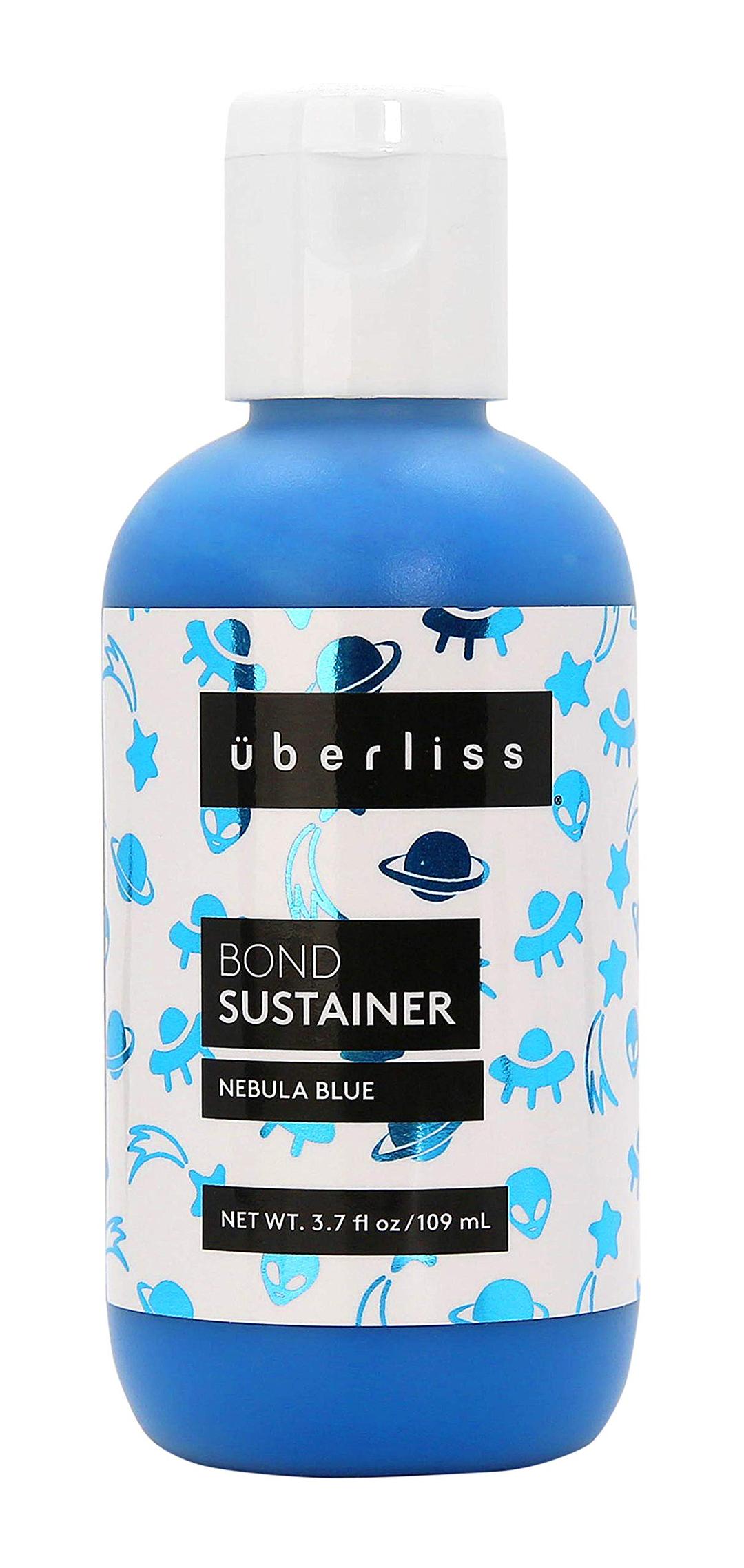 UBERLISSBond Sustainer Color (Neon Nebula Blue) 3.7oz Bond - Semi Permanent Direct Dye - Color Depositing Mask - Rebuild Broken Bonds - For Healthy Hair