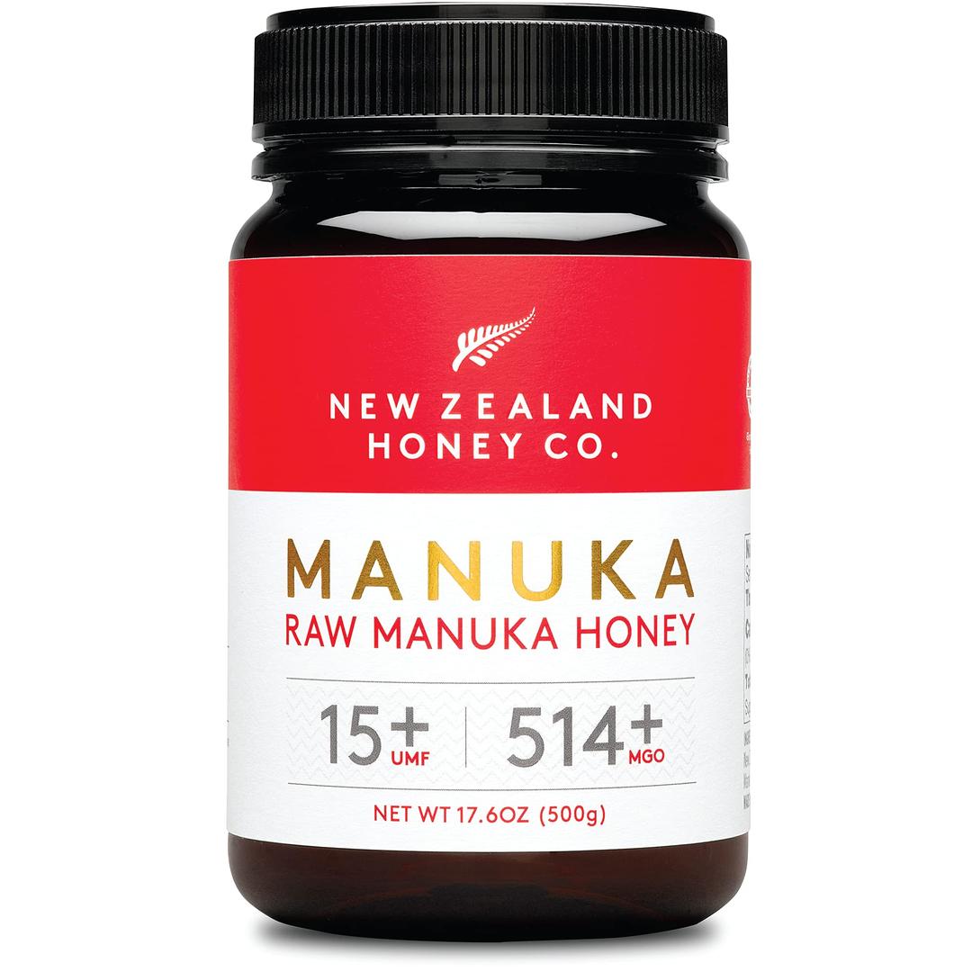 New Zealand Honey Co. Raw Manuka Honey UMF 15+ | MGO 514+, UMF Certified / 17.6oz