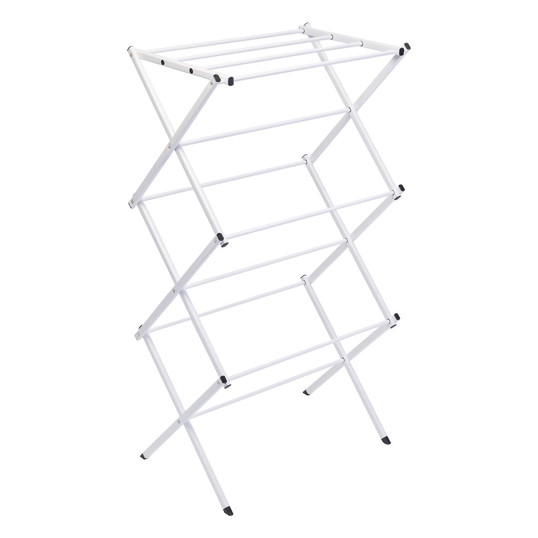 Honey-Can-Do Compact Folding Metal Clothes Drying Rack DRY-09221 White