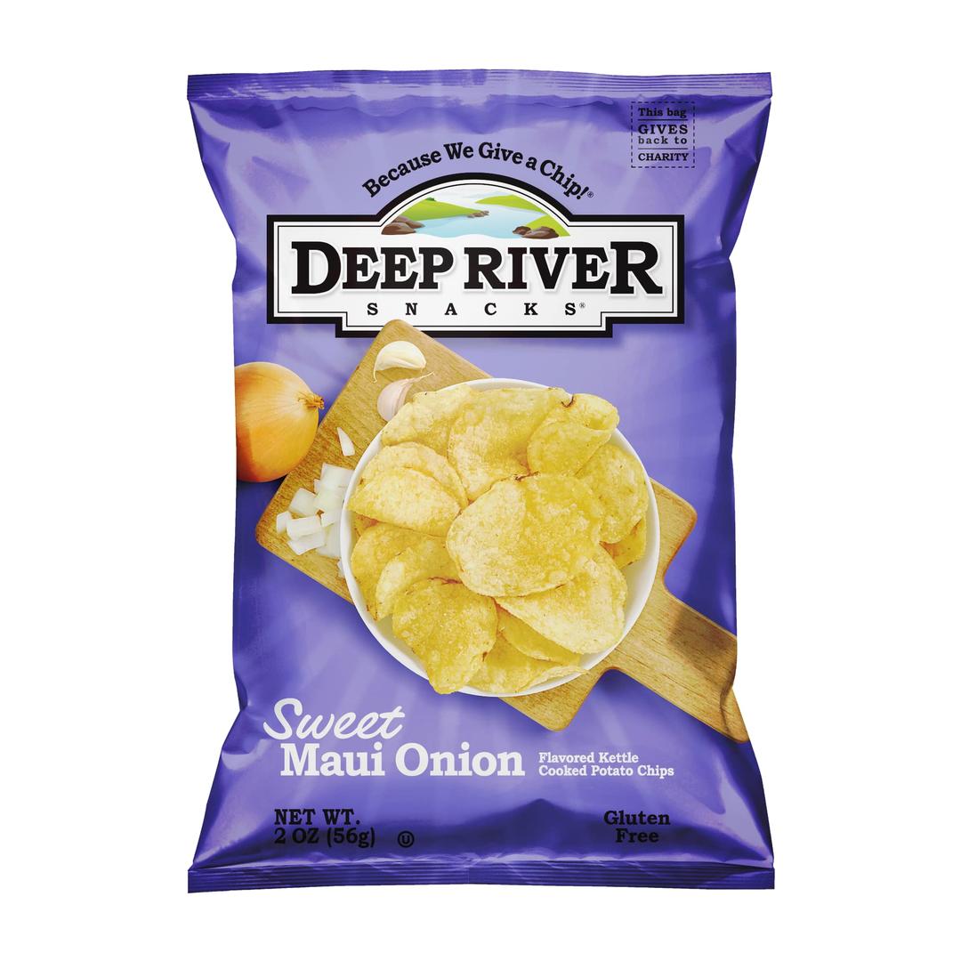 Deep River SnacksSweet Maui Onion Kettle Cooked Potato Chips, 2-Ounce (Pack of 24)