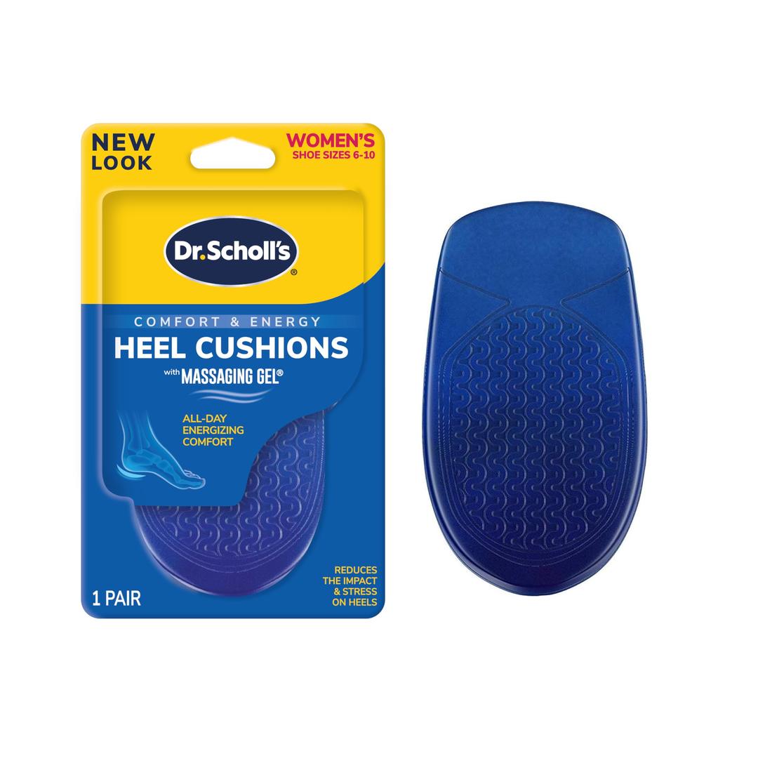 Dr. Scholl's Heel Cushions with Massaging Gel Advanced // All-Day Shock Absorption and Cushioning to Relieve Heel Discomfort