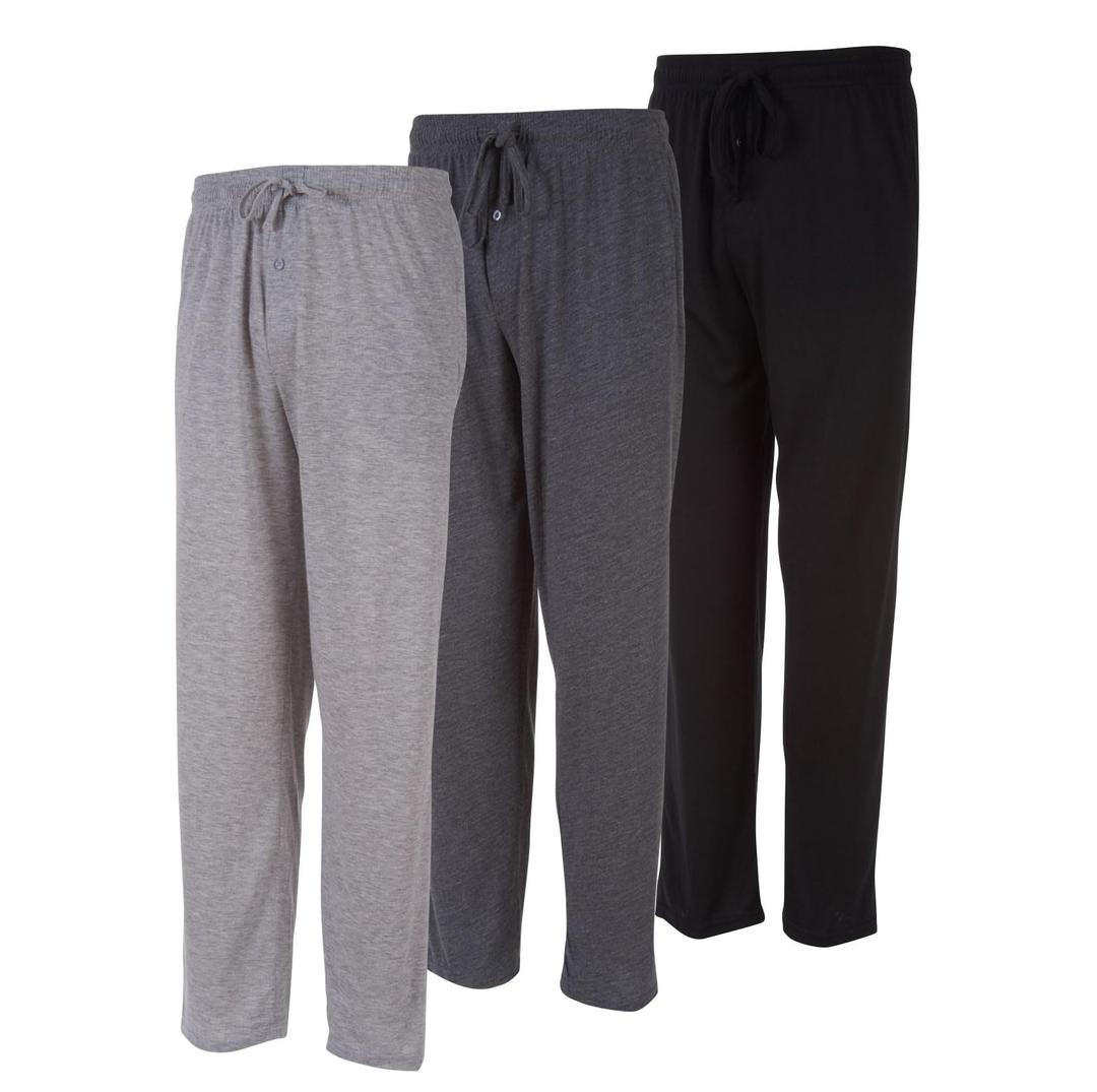 DARESAYMens Lounge Pants with Pockets - Mens Pajama Pants - Lounge Pants Men, Up to 3XL Pack of 3