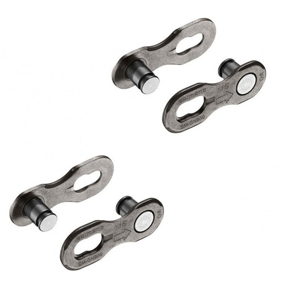 SHIMANO SM-CN900 11 Speed Removable Quick Split Chain Link in Silver x2