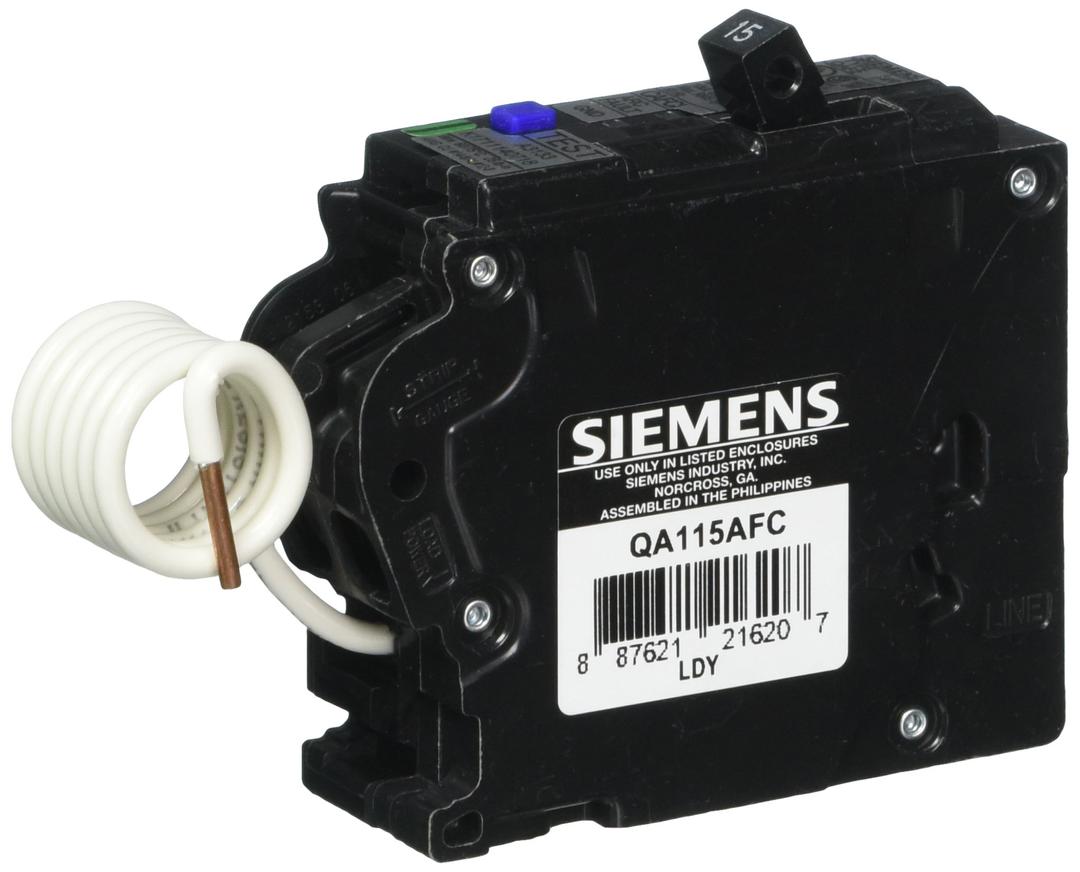 Siemens Circuit Breaker Arc Fault 15 Amp 120 V Cd