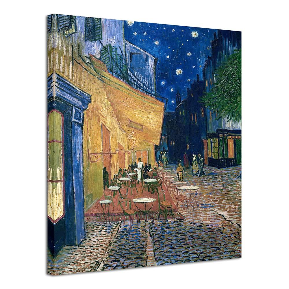 Wieco Art Cafe Terrace at Night Large Modern Giclee Canvas Prints Vincent Van Gogh Artwork Oil Paintings Reproduction Landscape Picture Photo Printed on Canvas Wall Art for Living Room Decorations