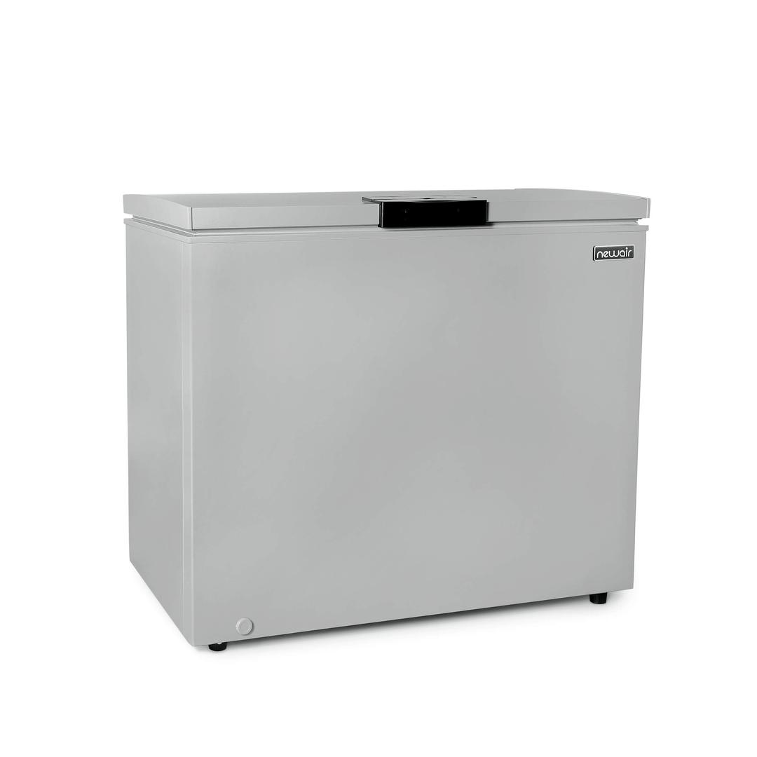 Newair 6.7 Cu. Ft. Chest Freezer with Removable Basket, Quiet Deep Freezer, Digital Temperature Control, Top Open Door Alarm, Fast Freeze Mode, Compact Freezer, Garage Storage, Cool Gray