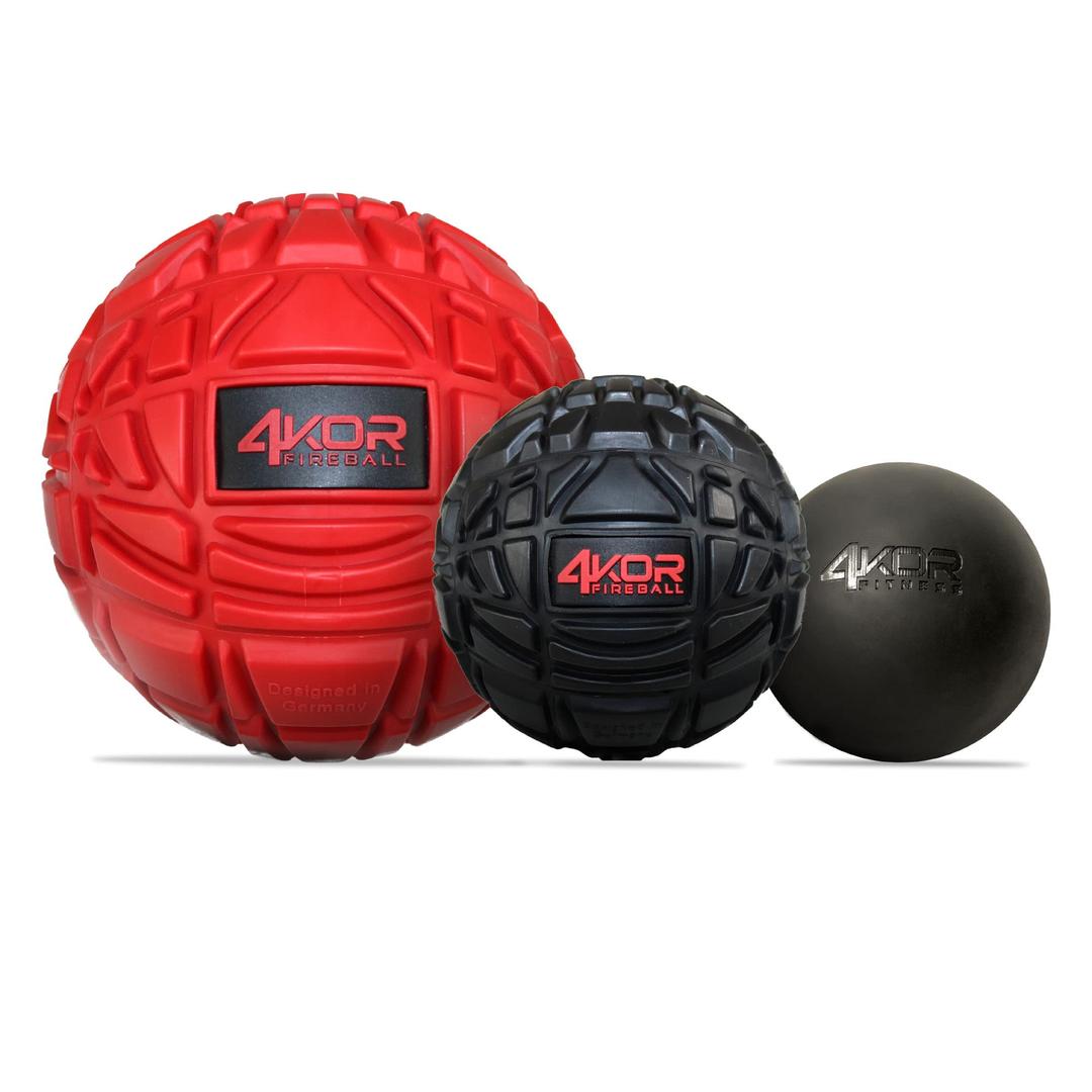 4KOR Massage Balls for Physical Therapy - Trigger Point Balls - Muscle Relief for Back, Neck, Shoulder, Foot Pain - Fitness Massage Balls - Mobility Balls for Deep Tissue Myofascial Release