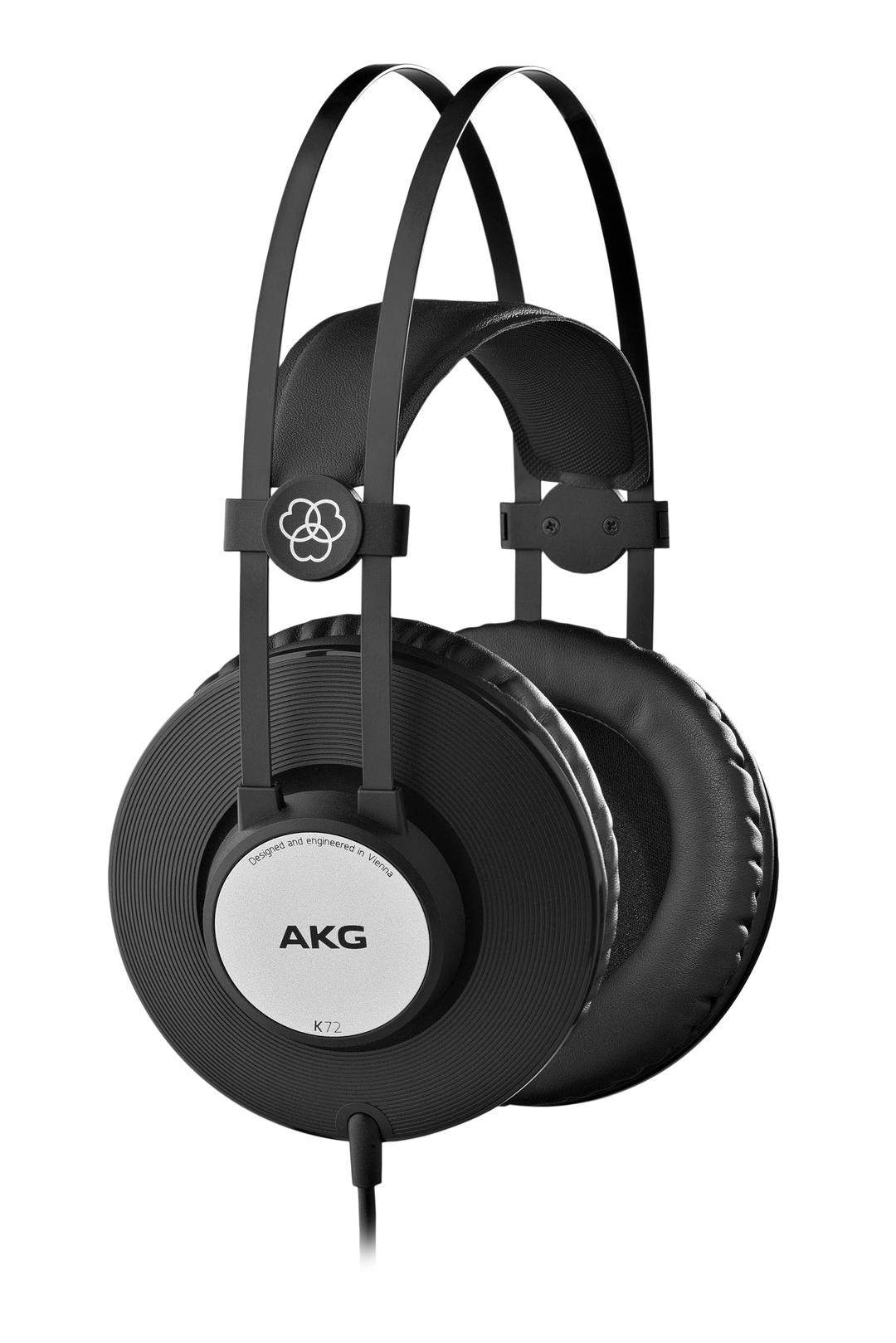 AKGPro Audio AKG K72 Closed-Back Studio Headphones, Black, (3169H00020)