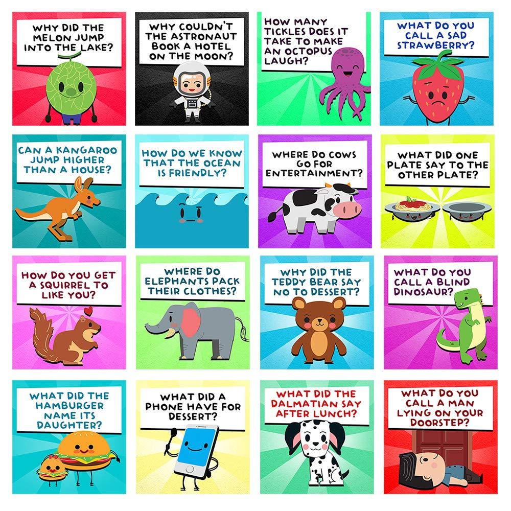 Savoychef 70 Joke Cards for Kids - Lunchbox Notes - Inspirational Motivational Cards for Children - Jokes and Puns for Boys and Girls - Great for Parties, Schools, Bake Sales, Picnics