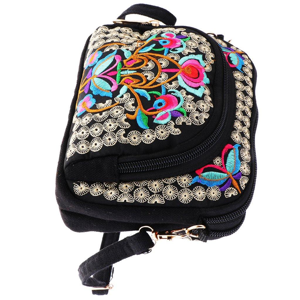 BaoblazeVintage Embroidery Women Handbag Flower Style Design Embroidered Shoulder Bag