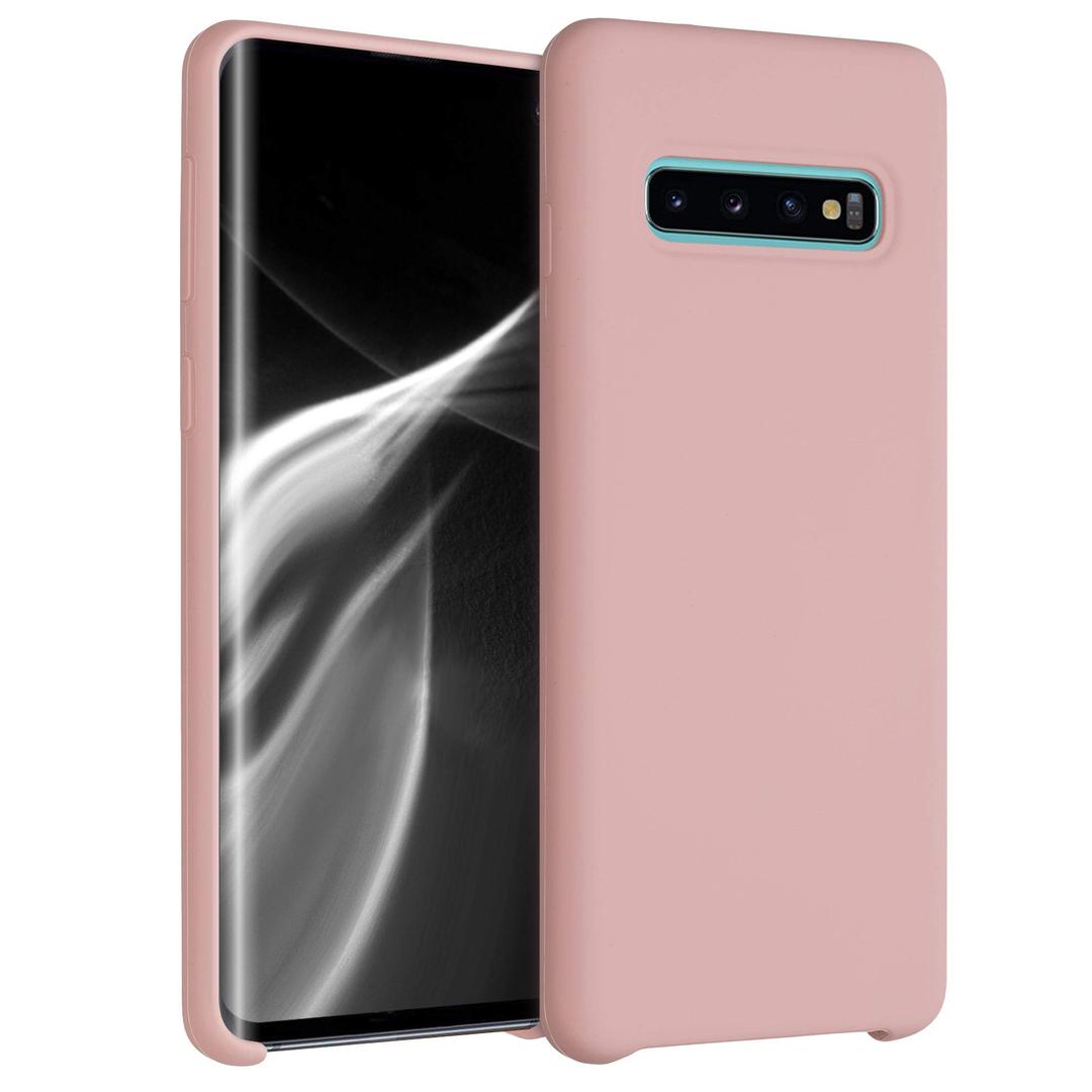 kwmobile TPU Silicone Case Compatible with Samsung Galaxy S10 - Case Slim Phone Cover with Soft Finish - Vintage Pink